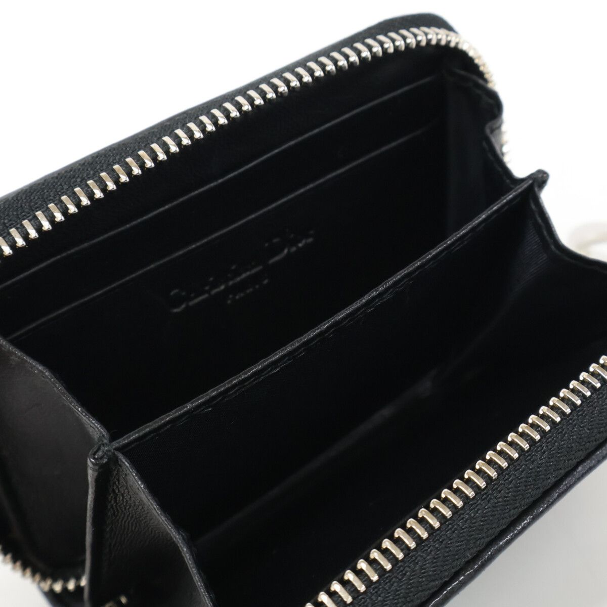 Dior Lady Dior Lambskin Cannage Zip Around Wallet — view 7