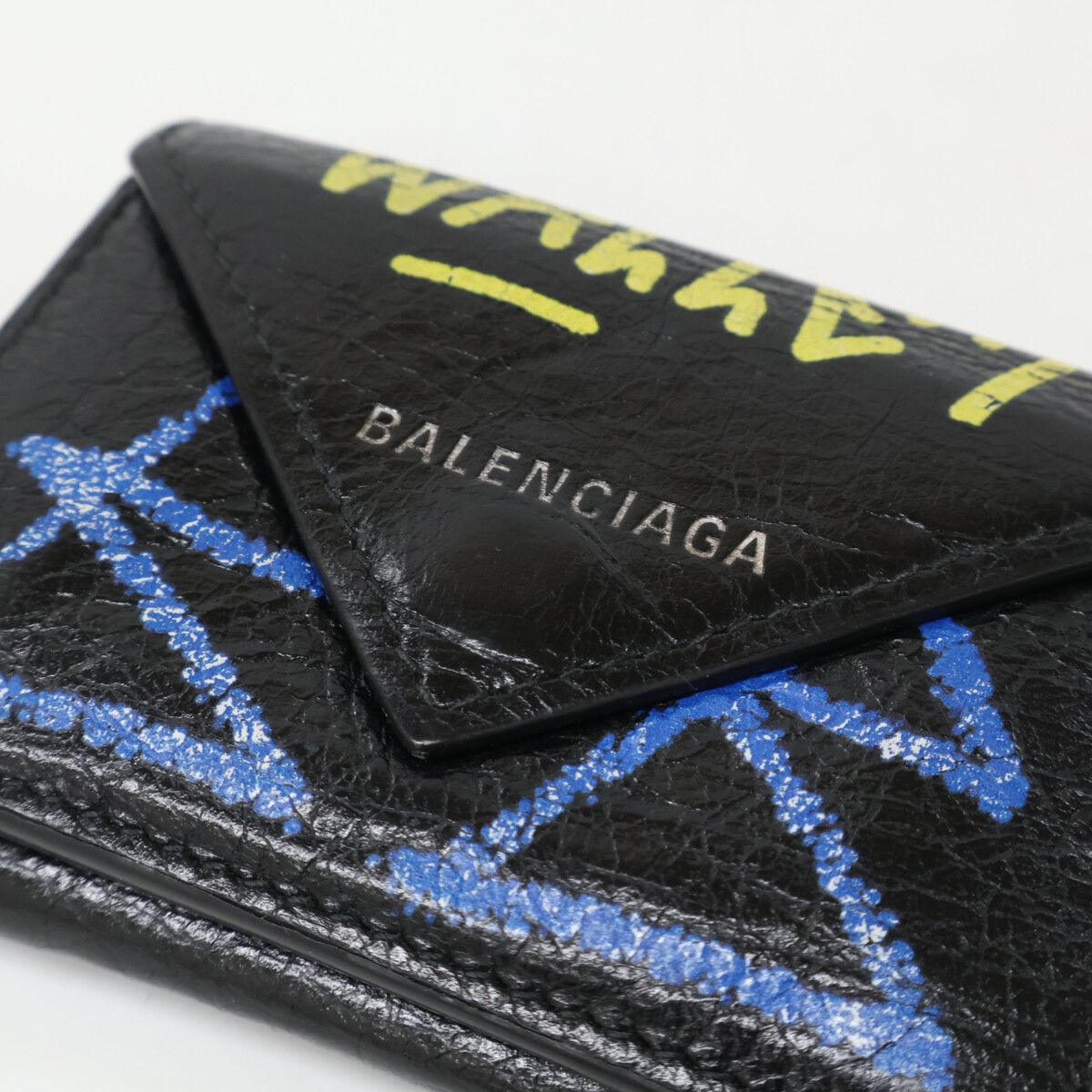 Balenciaga Graffiti Paper Mini Wallet — view 7