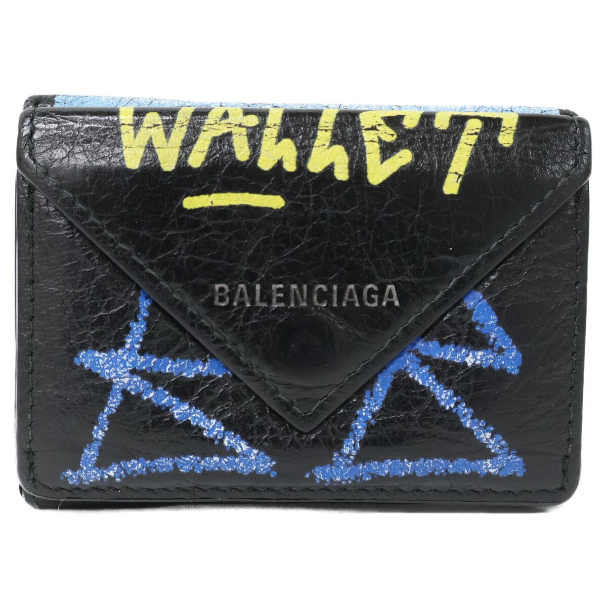 Balenciaga Graffiti Paper Mini Wallet