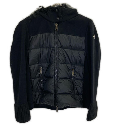 Moncler Maglia Cardigan Fur Cut Wool Replacement Down Jacket