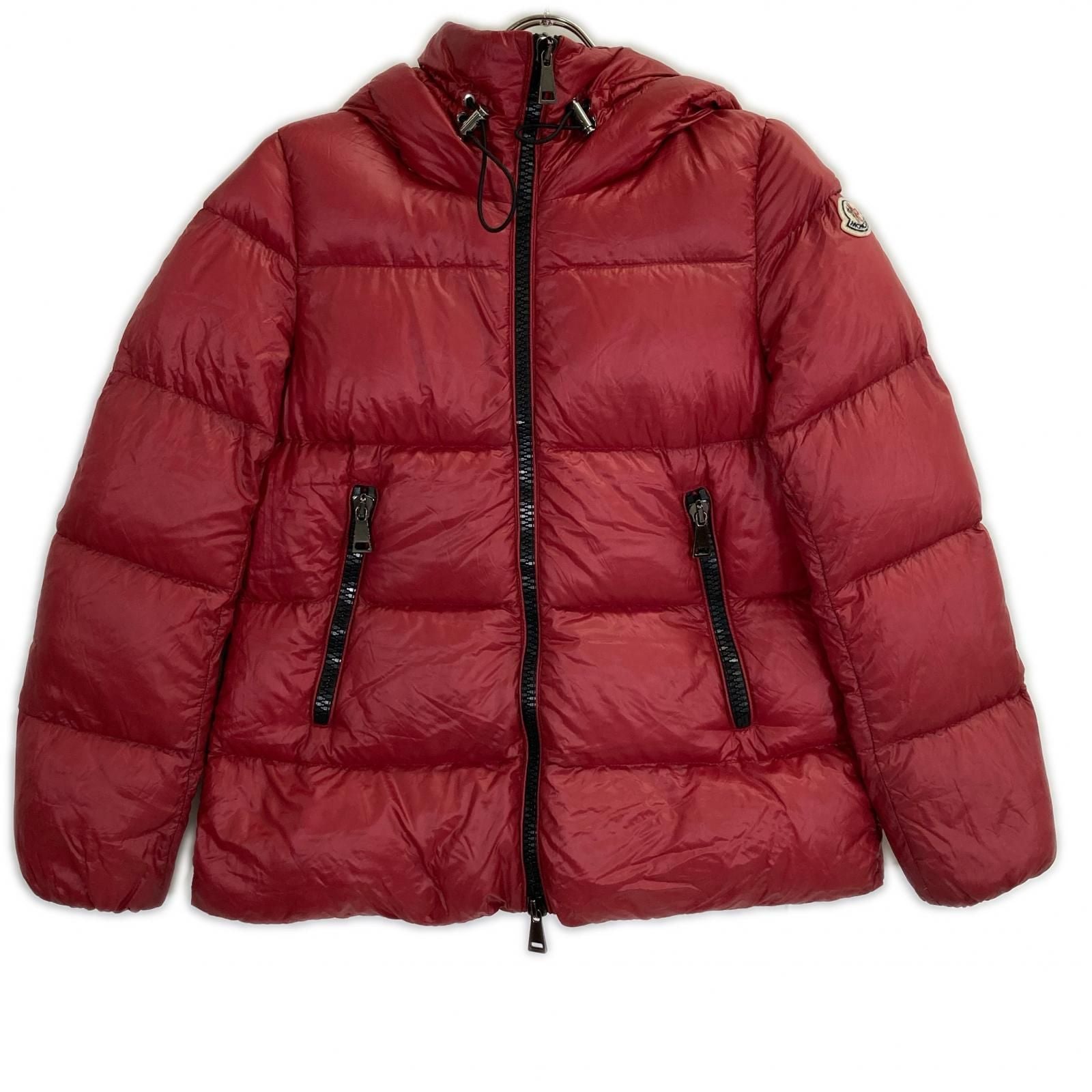 Moncler Seritte Red Hoodie Short Down Jacket 00