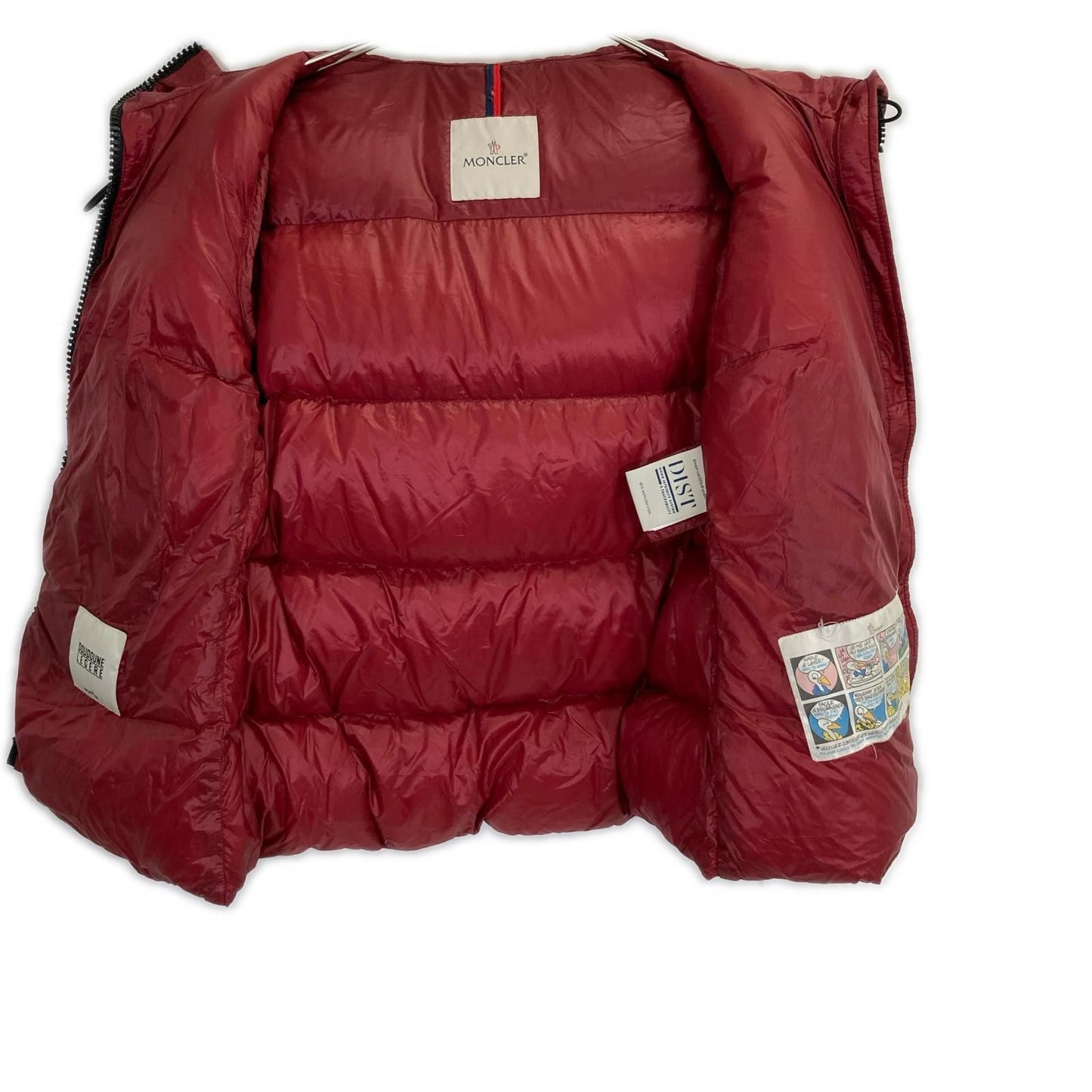 Moncler Seritte Red Hoodie Short Down Jacket 00 — view 3