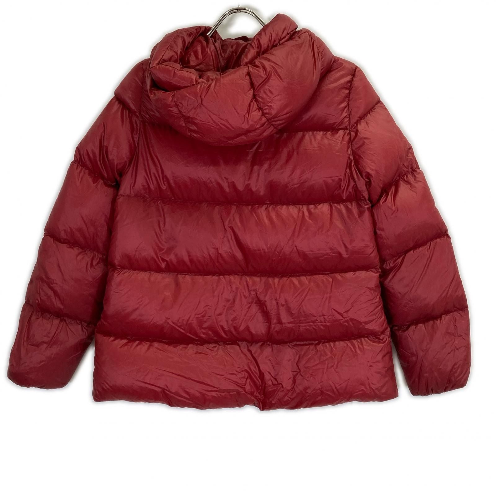 Moncler Seritte Red Hoodie Short Down Jacket 00 — view 2
