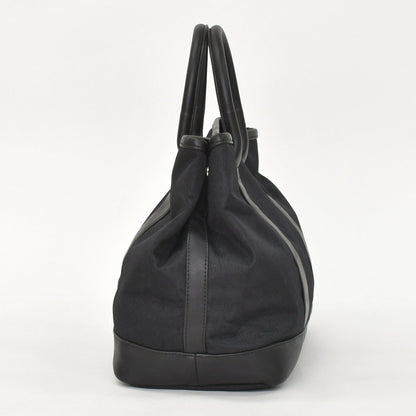 Saint Laurent Black Tote Bag Calfskin Silver — view 2