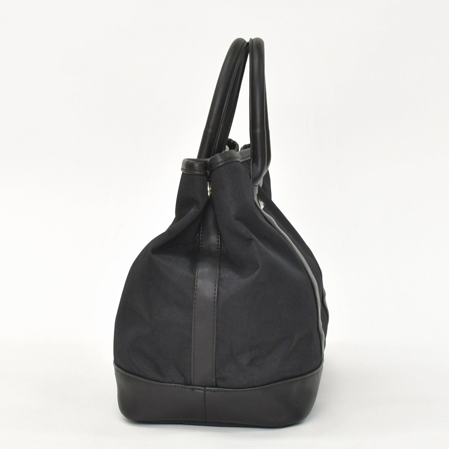 Saint Laurent Black Tote Bag Calfskin Silver — view 4