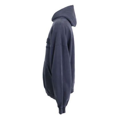 Balenciaga Tsva Front Logo Distressed Pullover Hoodie XS — view 3