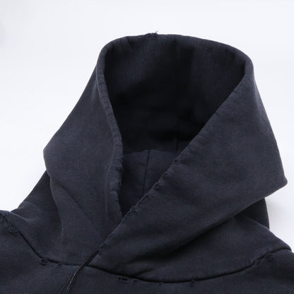 Balenciaga Tsva Front Logo Distressed Pullover Hoodie XS — view 9