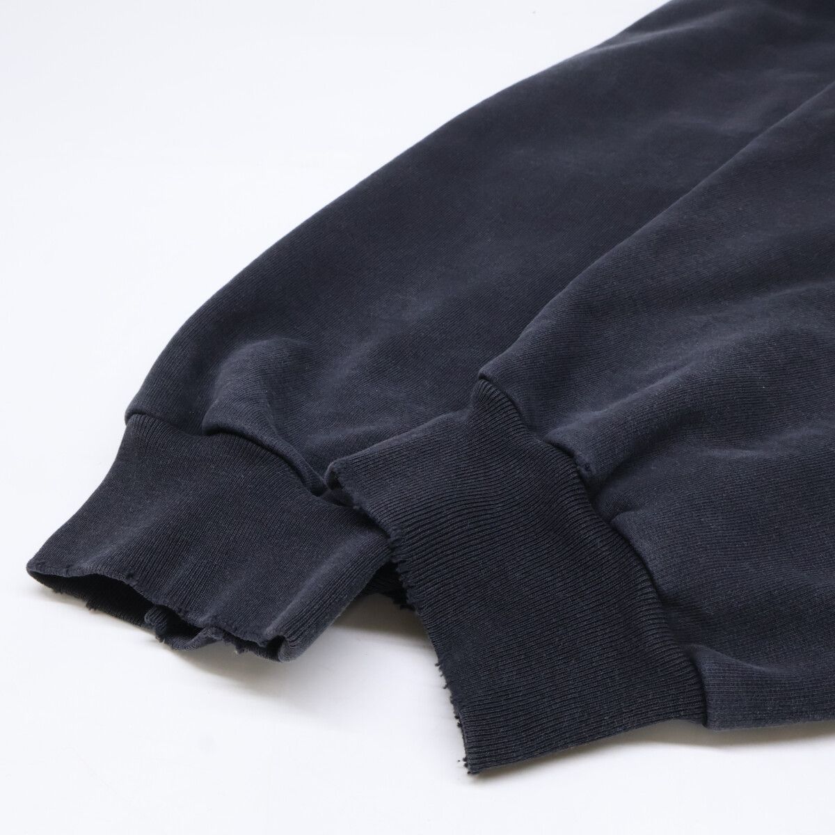 Balenciaga Tsva Front Logo Distressed Pullover Hoodie XS — view 8