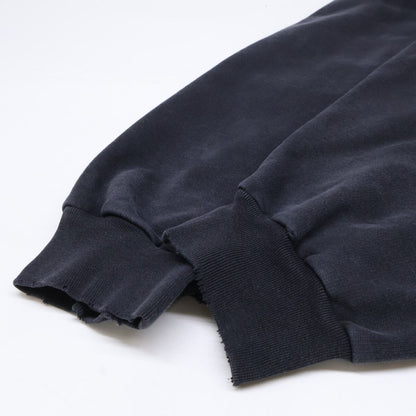 Balenciaga Tsva Front Logo Distressed Pullover Hoodie XS — view 8