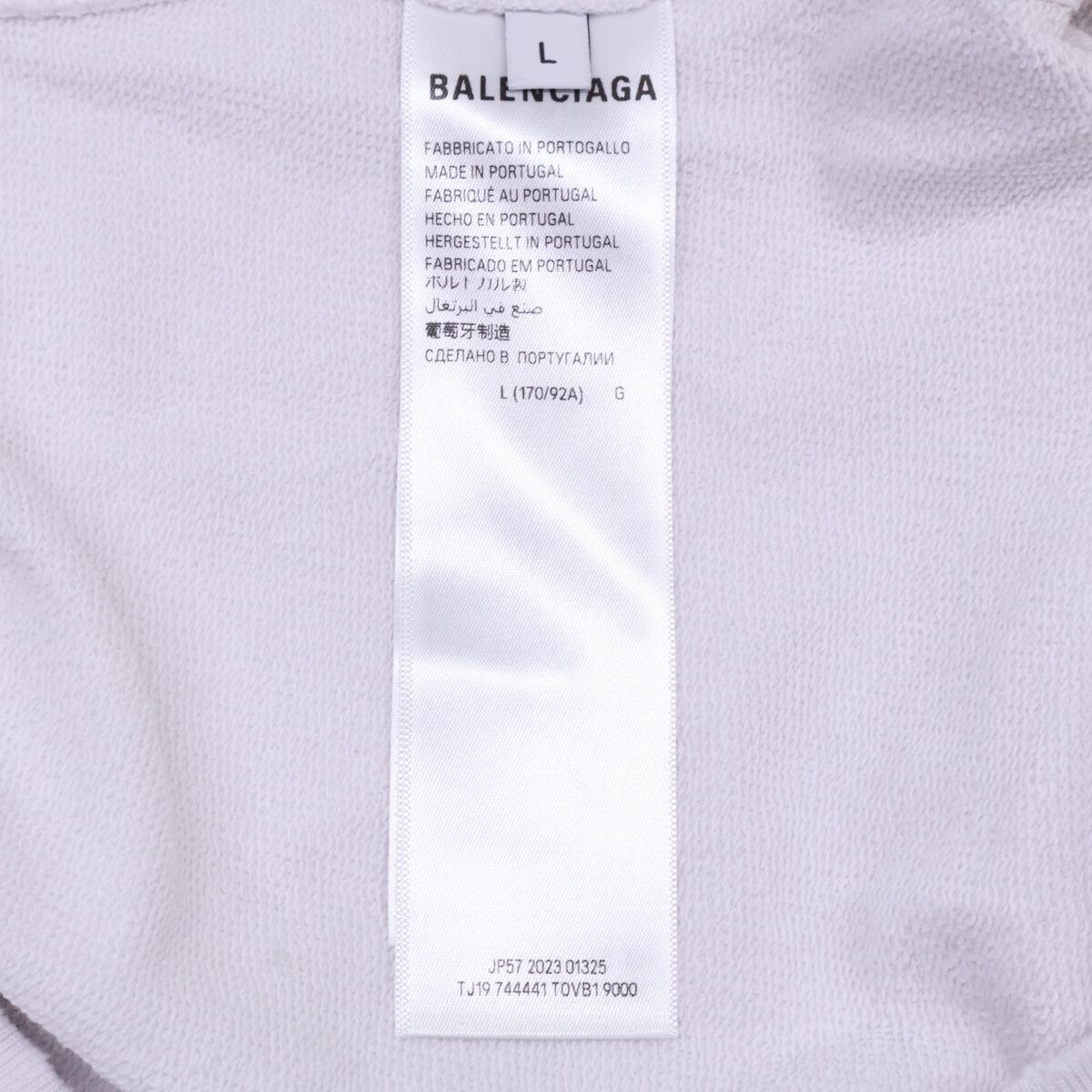 Balenciaga Tape Type Ripped Pocket Hoodie Logo Pullover — view 5