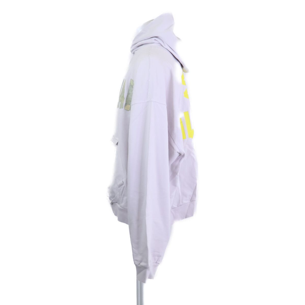 Balenciaga Tape Type Ripped Pocket Hoodie Logo Pullover — view 3
