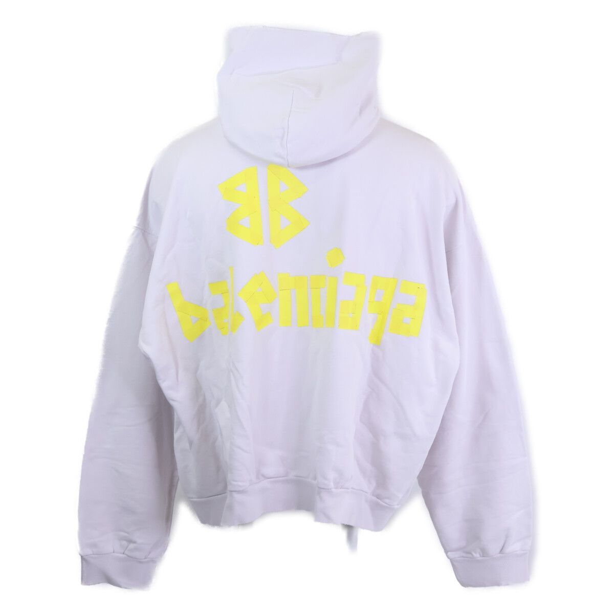 Balenciaga Tape Type Ripped Pocket Hoodie Logo Pullover — view 2