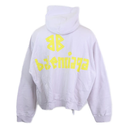 Balenciaga Tape Type Ripped Pocket Hoodie Logo Pullover — view 2
