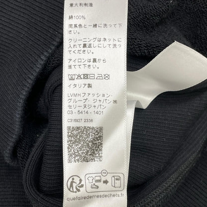 Celine Black Yellow Cotton Front Logo Oversize Pullover Hoodie Sweatshirt XS — view 5