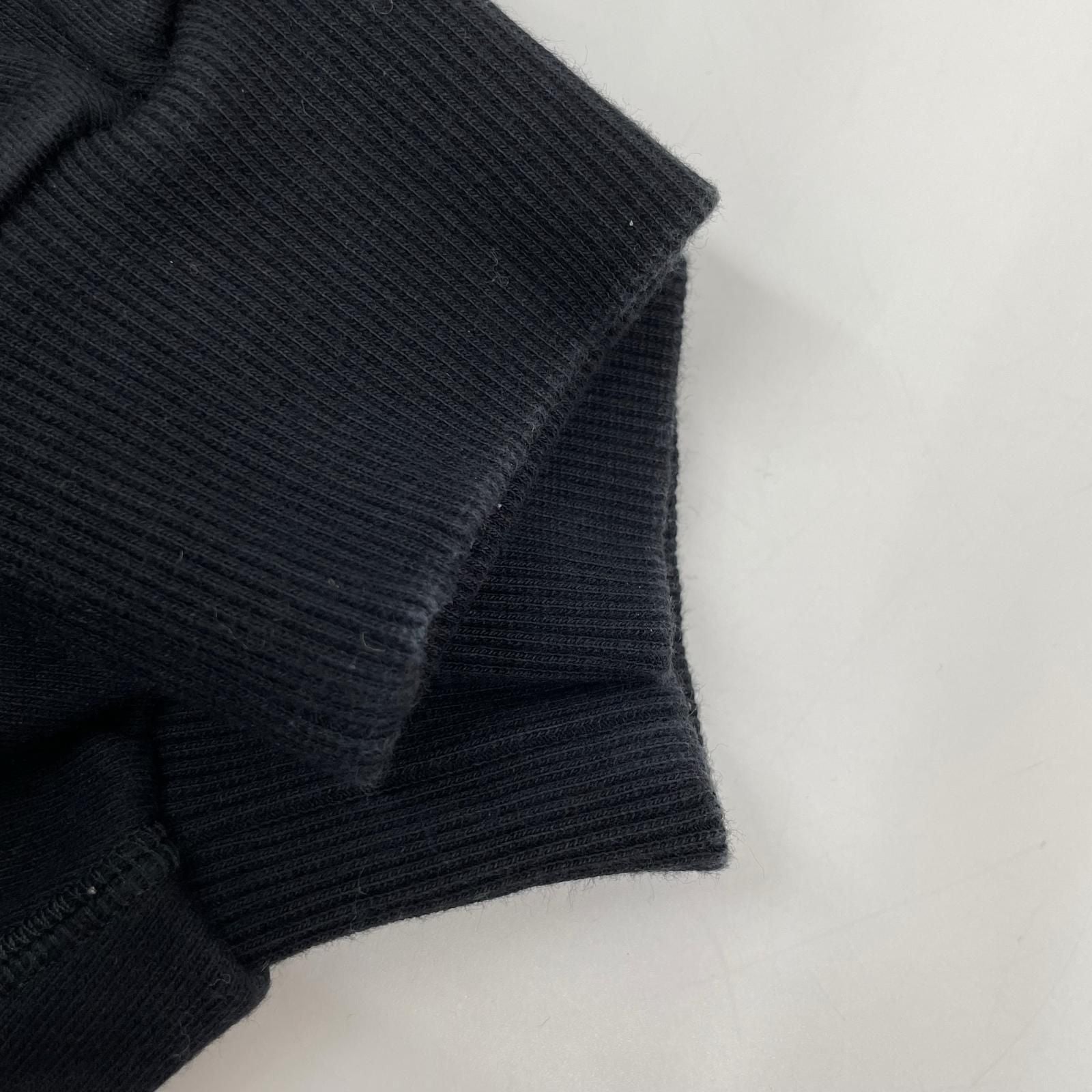 Celine Black Yellow Cotton Front Logo Oversize Pullover Hoodie Sweatshirt XS — view 6
