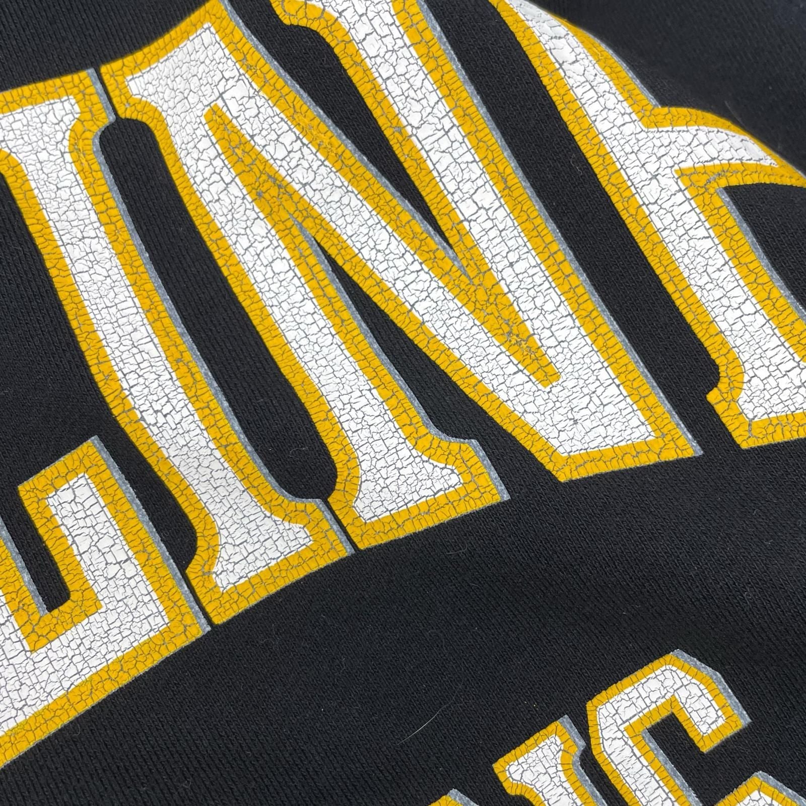 Celine Black Yellow Cotton Front Logo Oversize Pullover Hoodie Sweatshirt XS — view 8