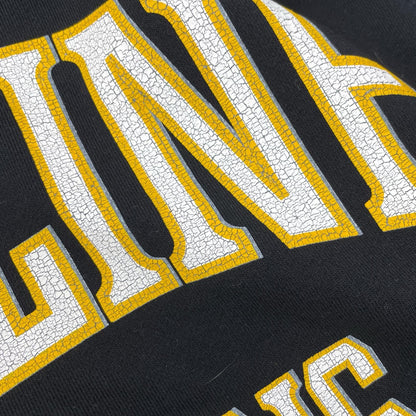 Celine Black Yellow Cotton Front Logo Oversize Pullover Hoodie Sweatshirt XS — view 8