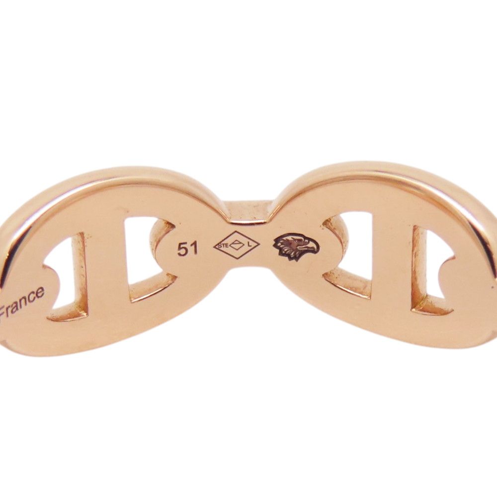 Hermes Ring Chaine D'ancre PM Enchainee 18k Pink Gold — view 8