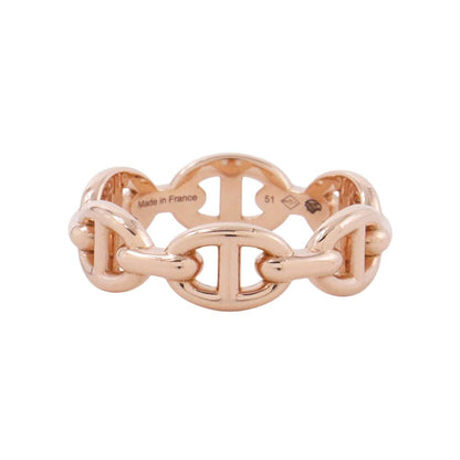 Hermes Ring Chaine D'ancre PM Enchainee 18k Pink Gold — view 3