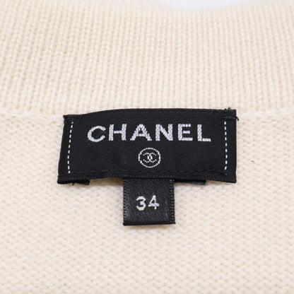 Chanel CC Logo Button Cashmere Sleeveless 34 Shirt — view 8