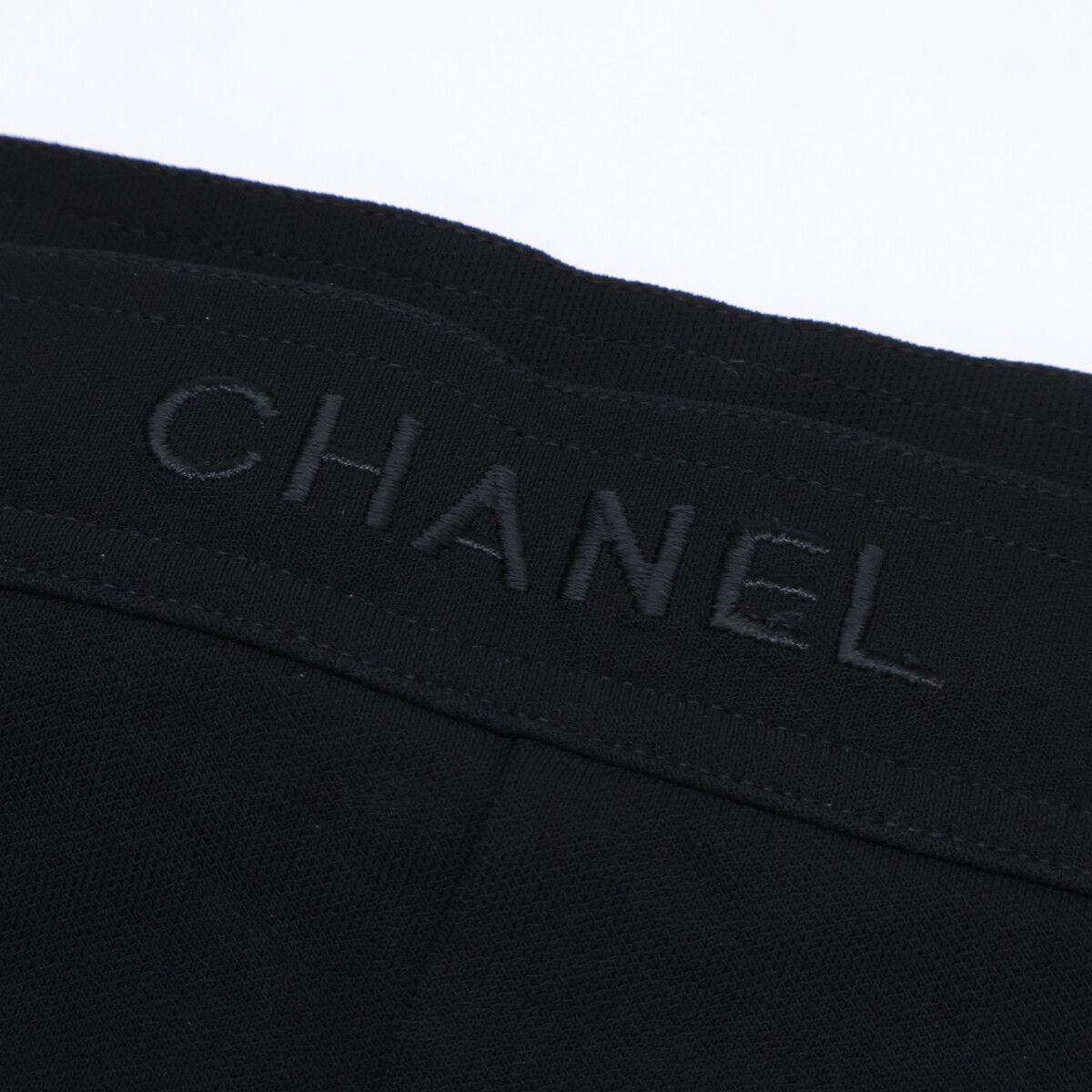 Chanel Waist Logo Embroidery Leggings Pants 38 — view 7
