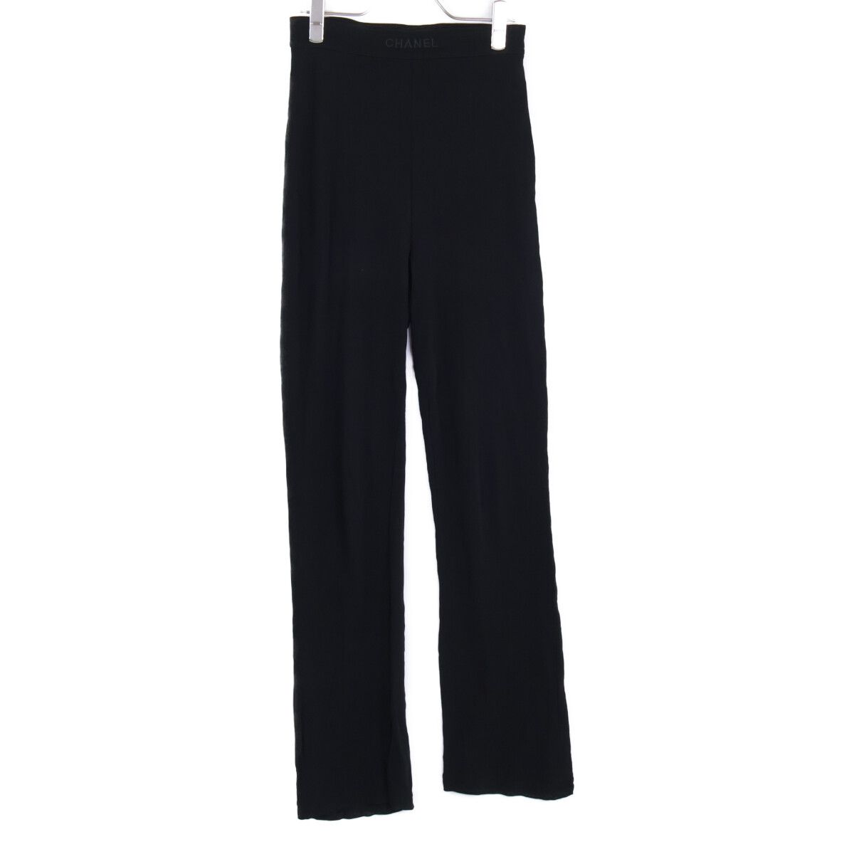 Chanel Waist Logo Embroidery Leggings Pants 38