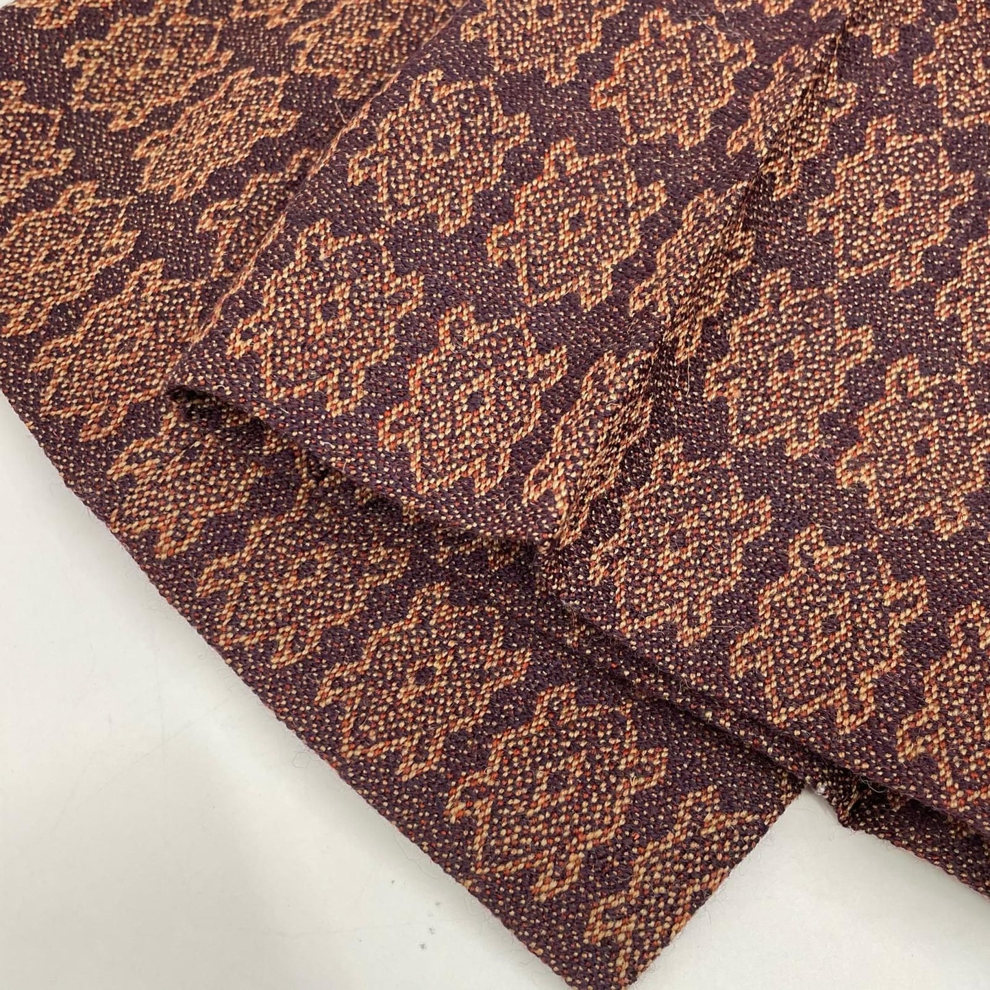 Gucci Red Purple All Over Pattern Jacquard Pants 46 — view 8