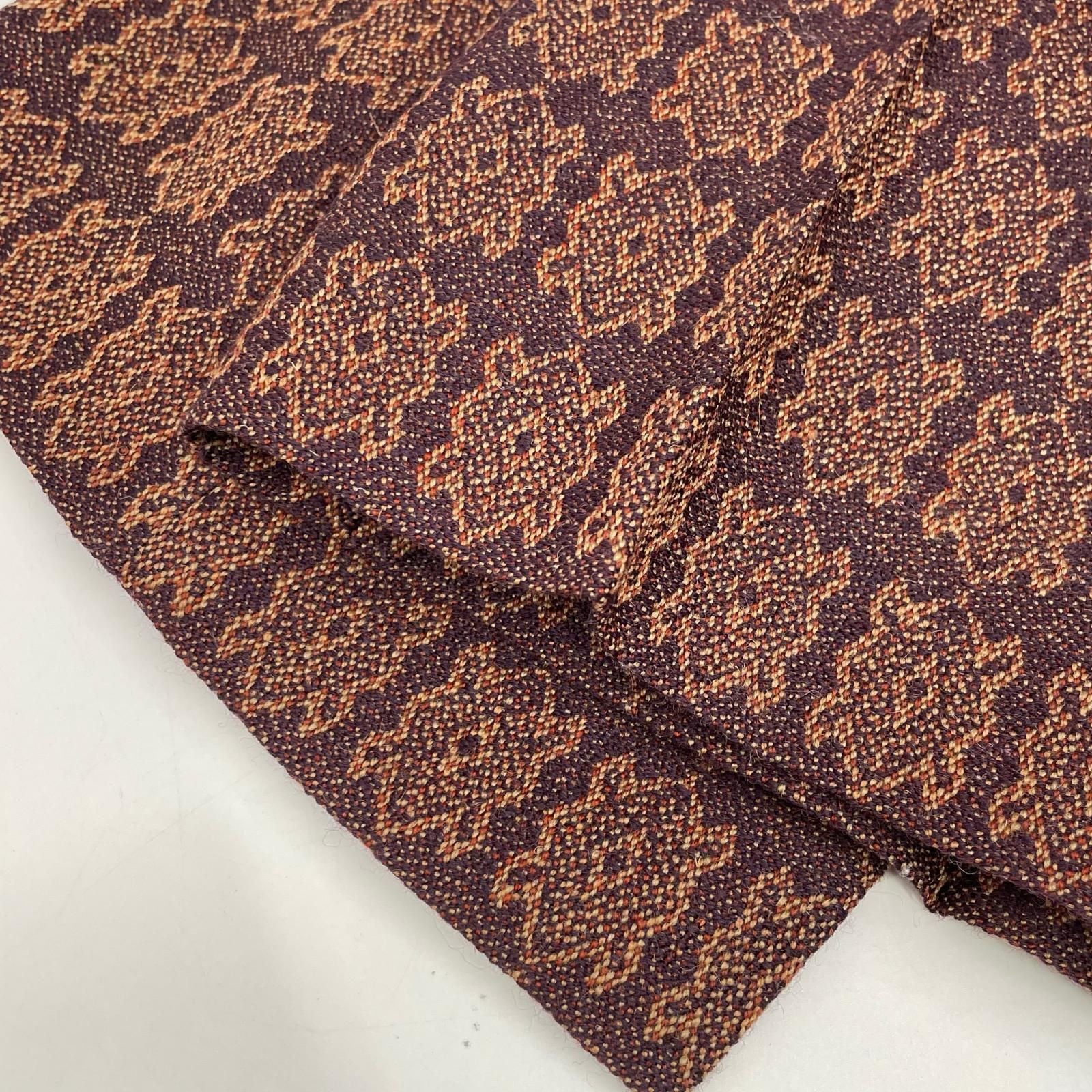 Gucci Red Purple All Over Pattern Jacquard Pants 46 — view 8
