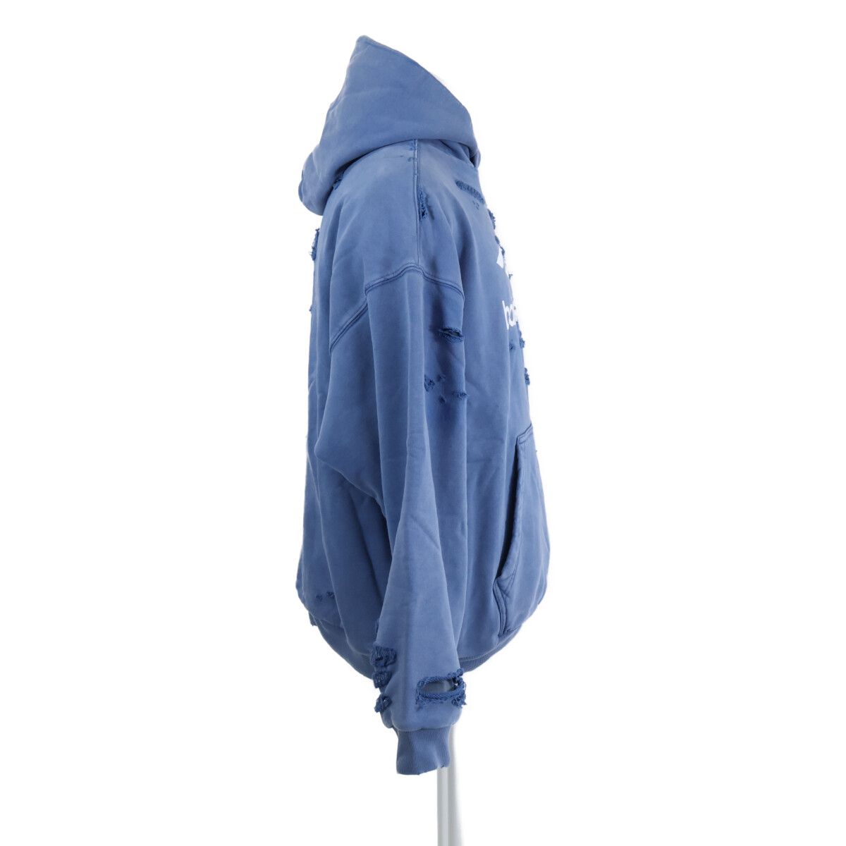Balenciaga Similarly Destroyed Layered Midi Hoodie — view 4