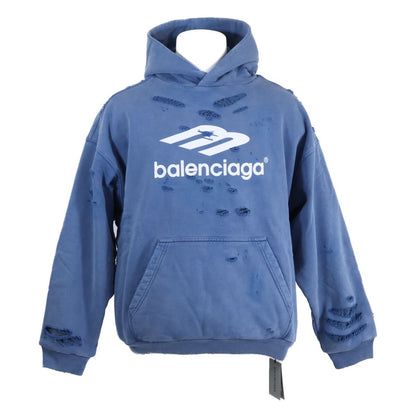 Balenciaga Similarly Destroyed Layered Midi Hoodie