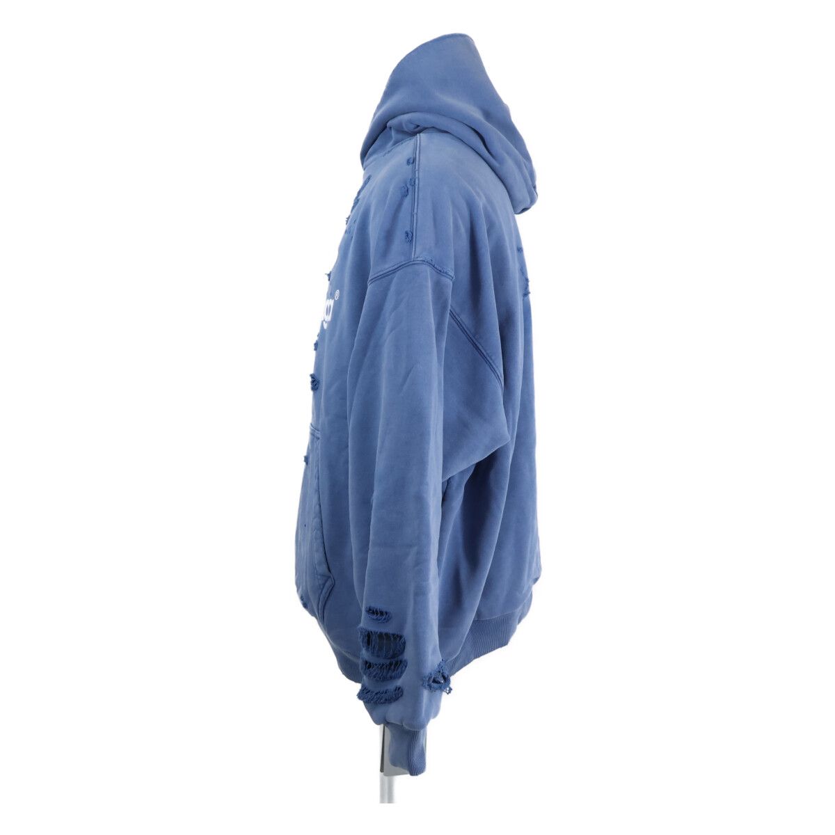 Balenciaga Similarly Destroyed Layered Midi Hoodie — view 3