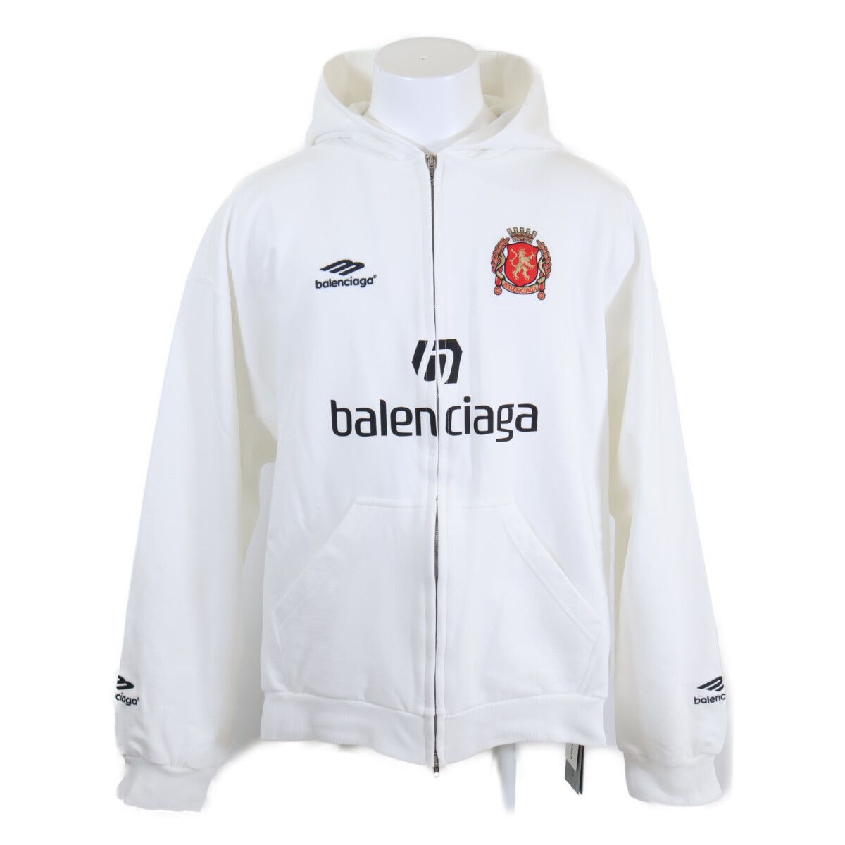 Balenciaga Similarly Soccer Paris Zip Hoodie Zip