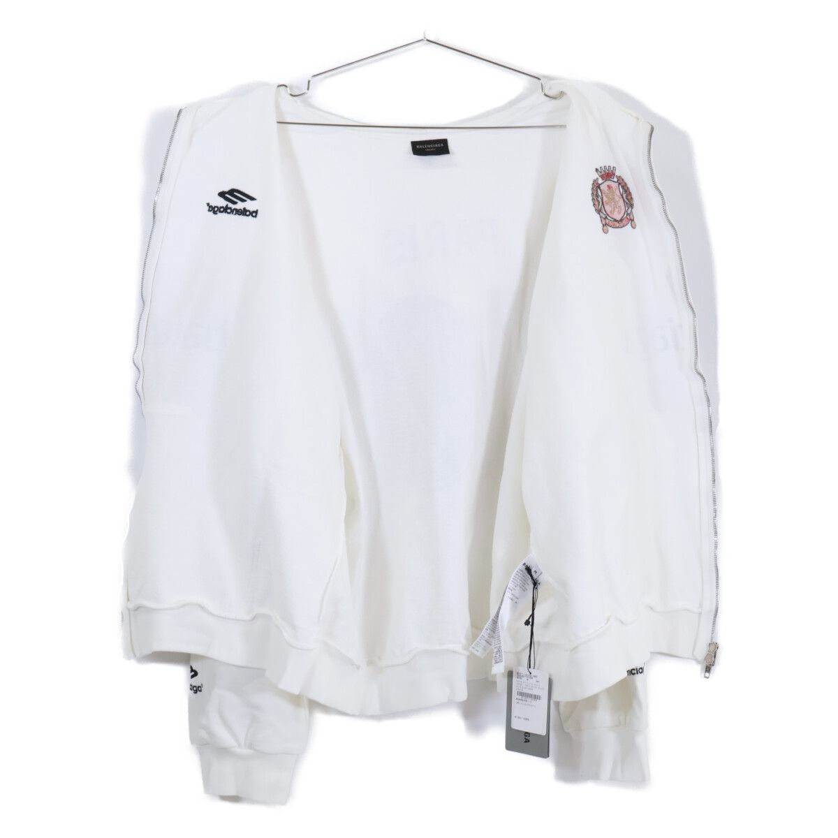 Balenciaga Similarly Soccer Paris Zip Hoodie Zip — view 5