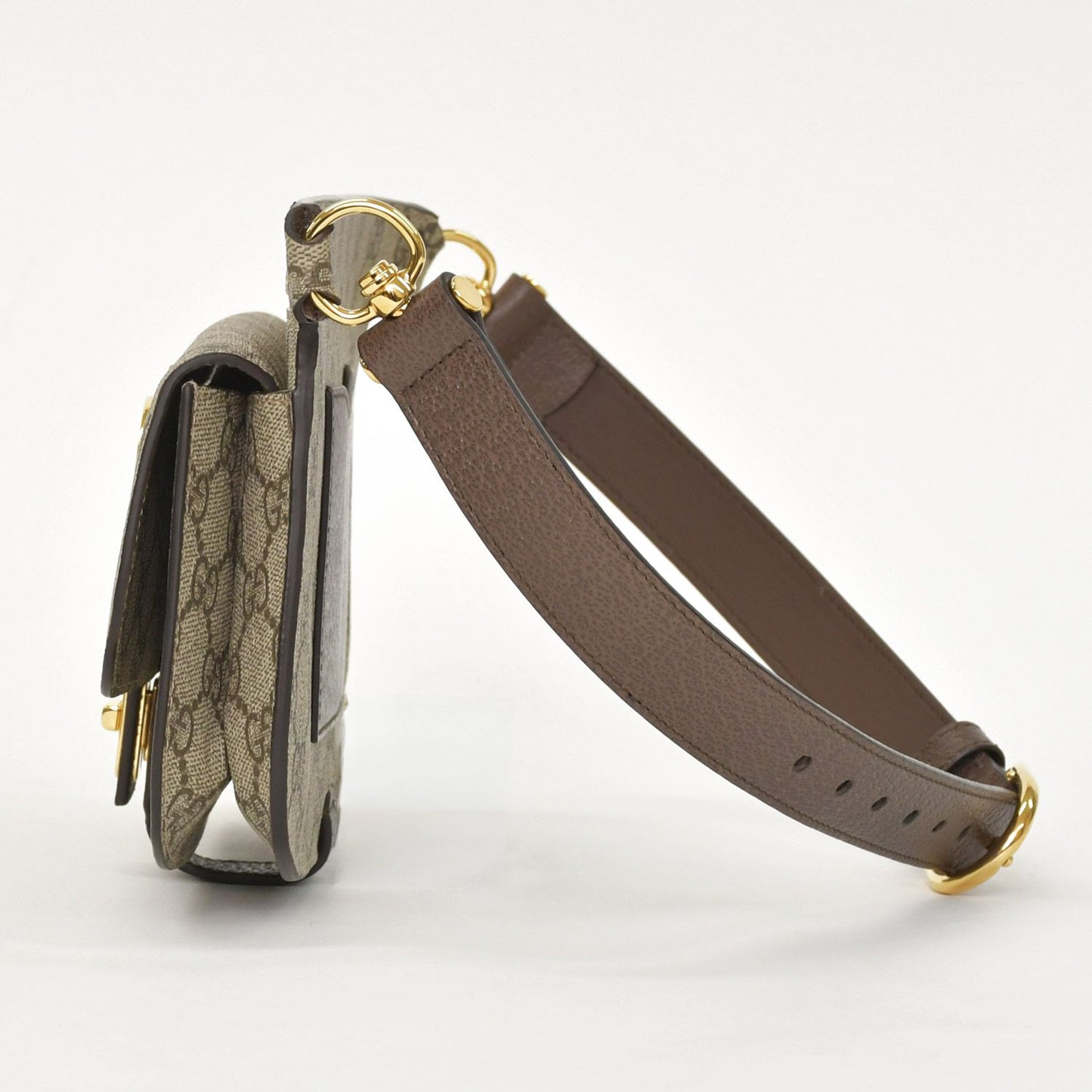 Gucci Blondie Belt Bag GG Supreme Canvas Beige Interlocking G King G Round — view 2