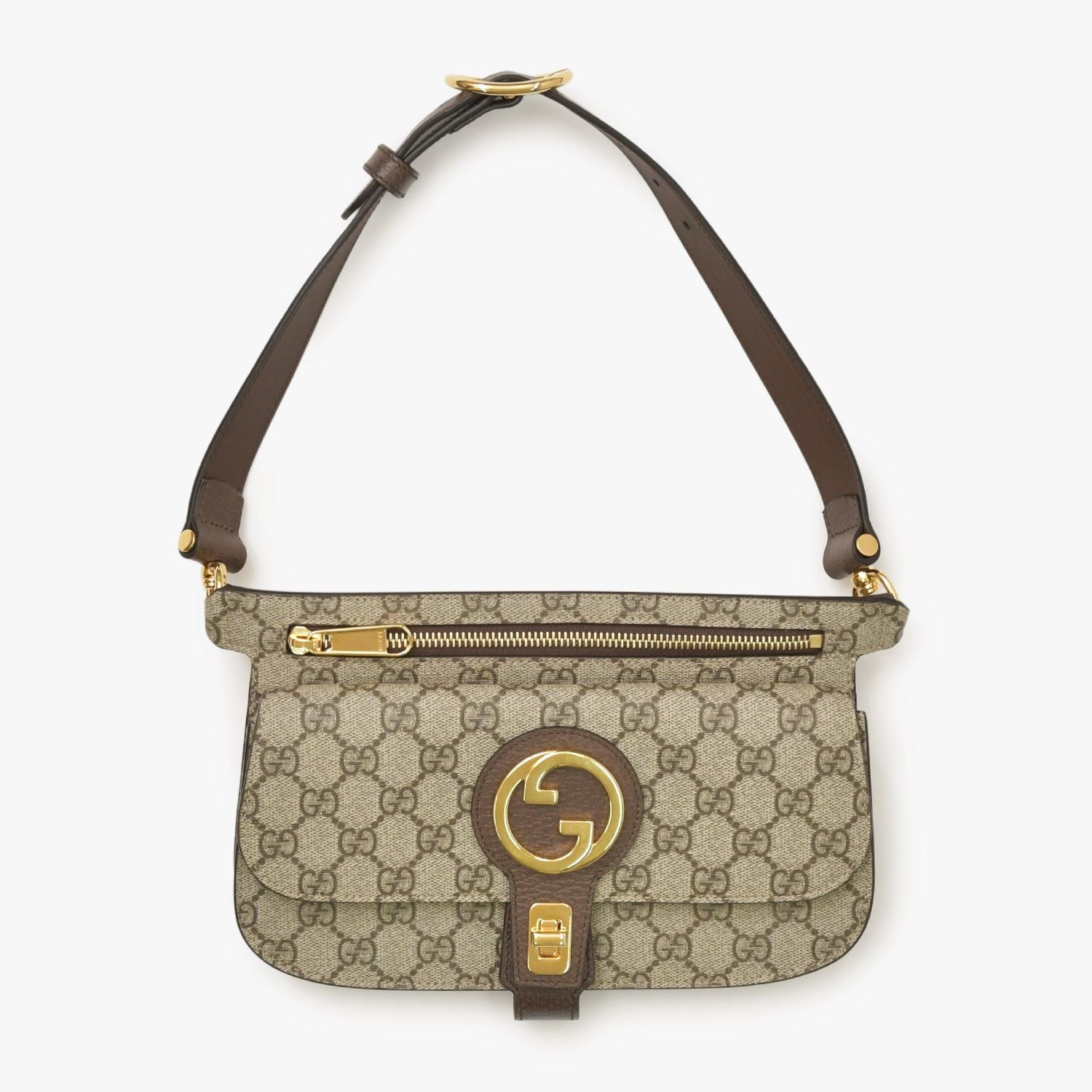 Gucci Blondie Belt Bag GG Supreme Canvas Beige Interlocking G King G Round — view 5