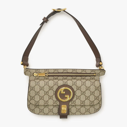 Gucci Blondie Belt Bag GG Supreme Canvas Beige Interlocking G King G Round — view 5