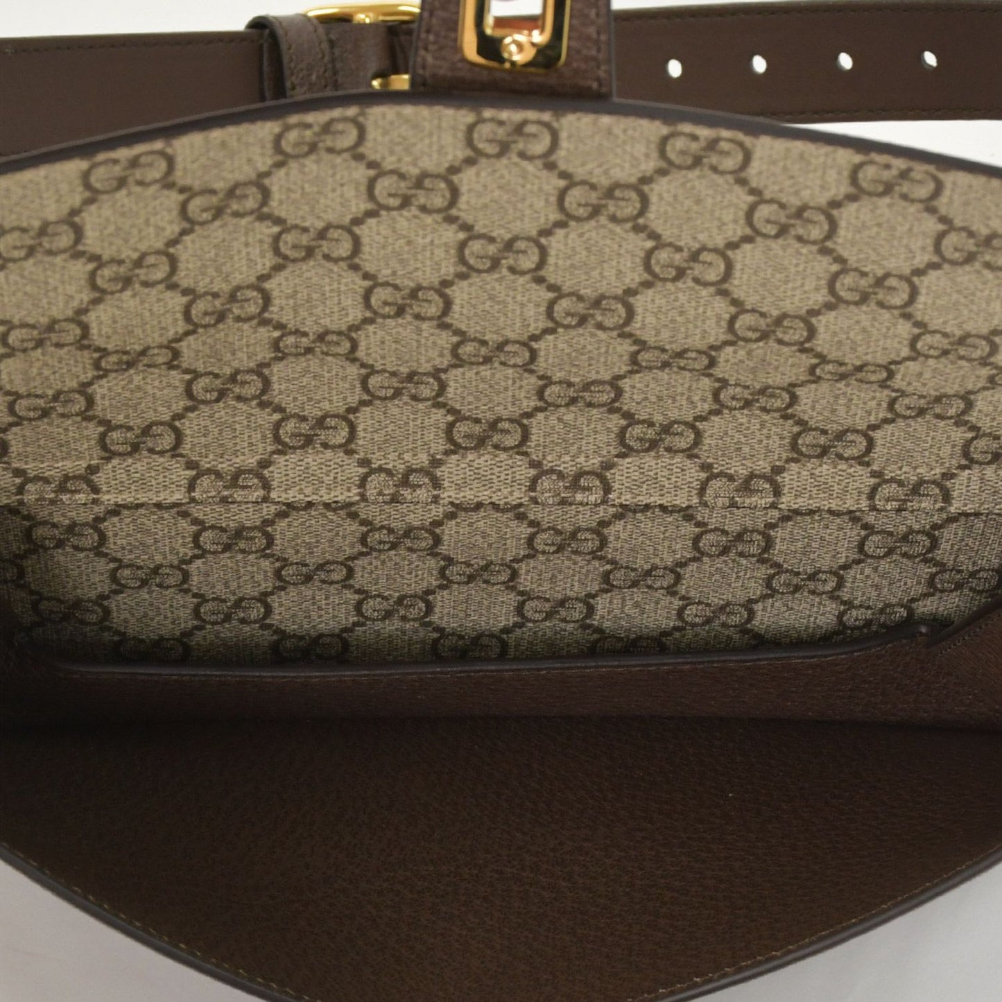 Gucci Blondie Belt Bag GG Supreme Canvas Beige Interlocking G King G Round — view 7