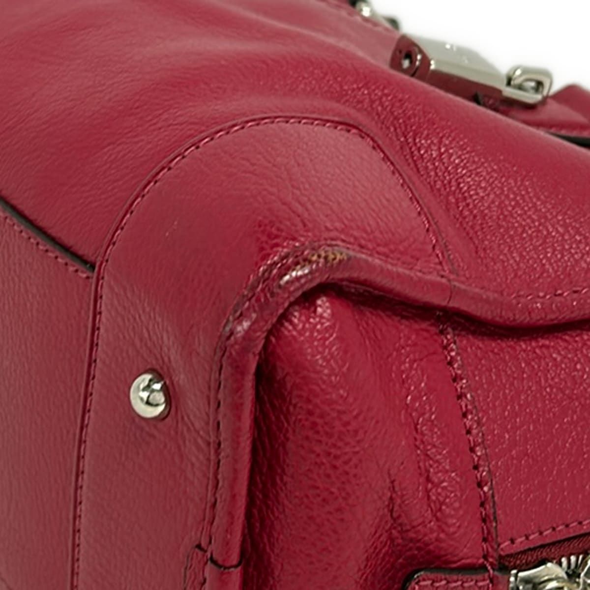 Loewe Handbag Amazona 28 Bordeaux Leather — view 6