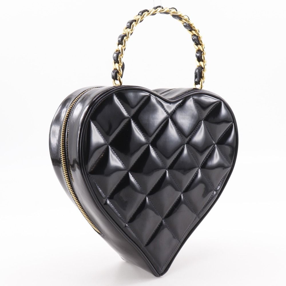 Chanel Heart Vanity Patent Leather Enamel Handbag — view 3