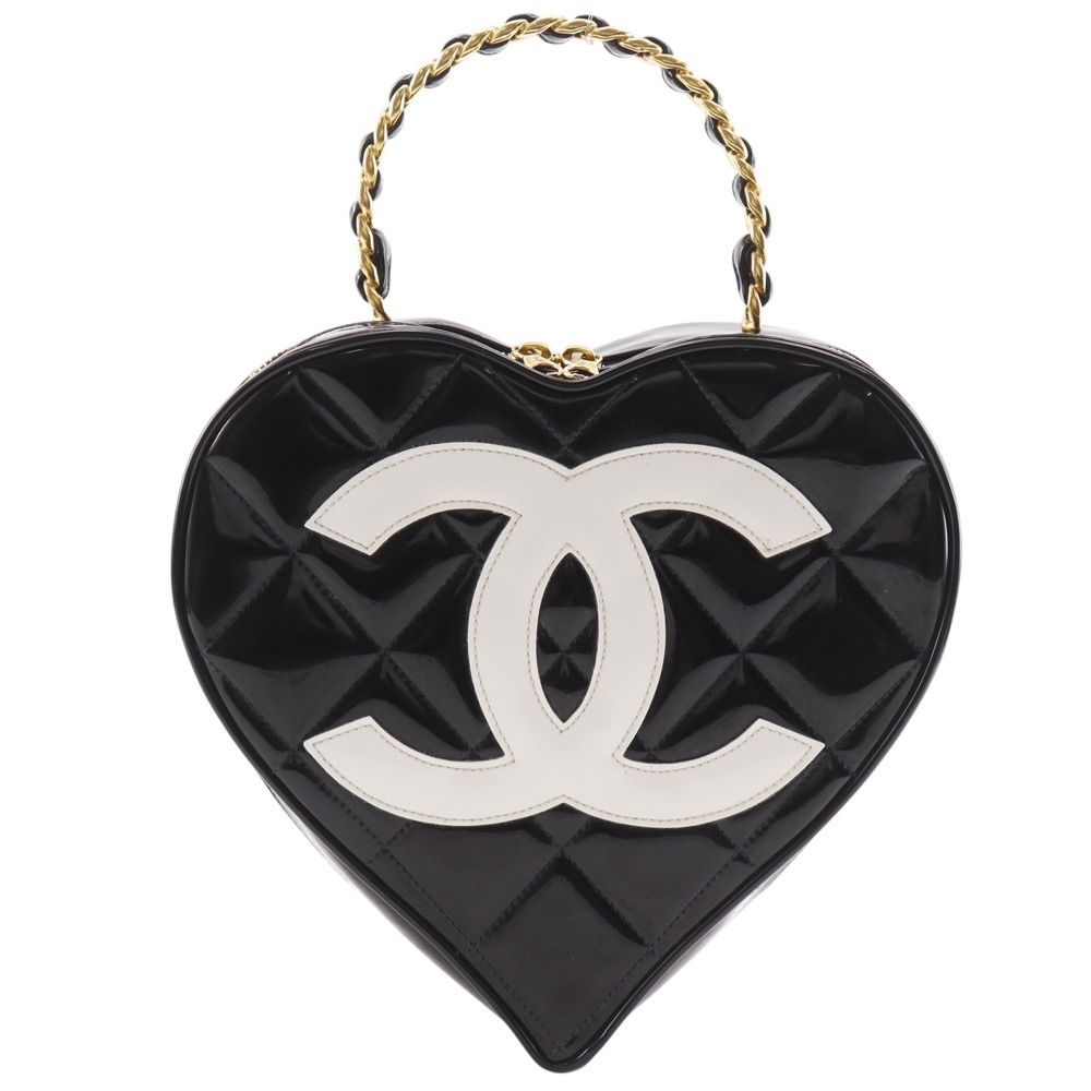 Chanel Heart Vanity Patent Leather Enamel Handbag