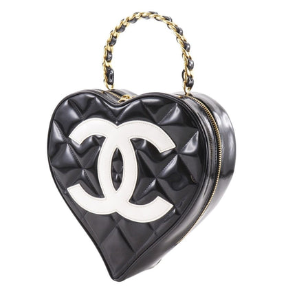 Chanel Heart Vanity Patent Leather Enamel Handbag — view 2