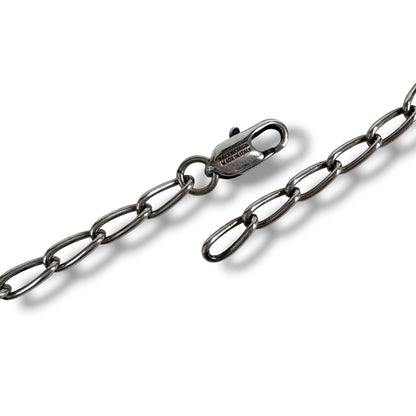 Balenciaga Everyday Bracelet Antique Silver Chain Anklet BB Logo — view 8