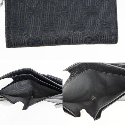 Gucci Hook Bifold Wallet GG Canvas Black Compact — view 8