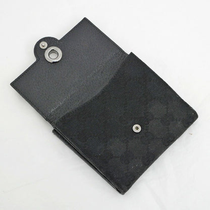 Gucci Hook Bifold Wallet GG Canvas Black Compact — view 6