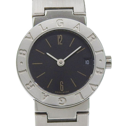 Bvlgari zero One Stainless Steel Silver Kuo Analog Display Black Dial Watch