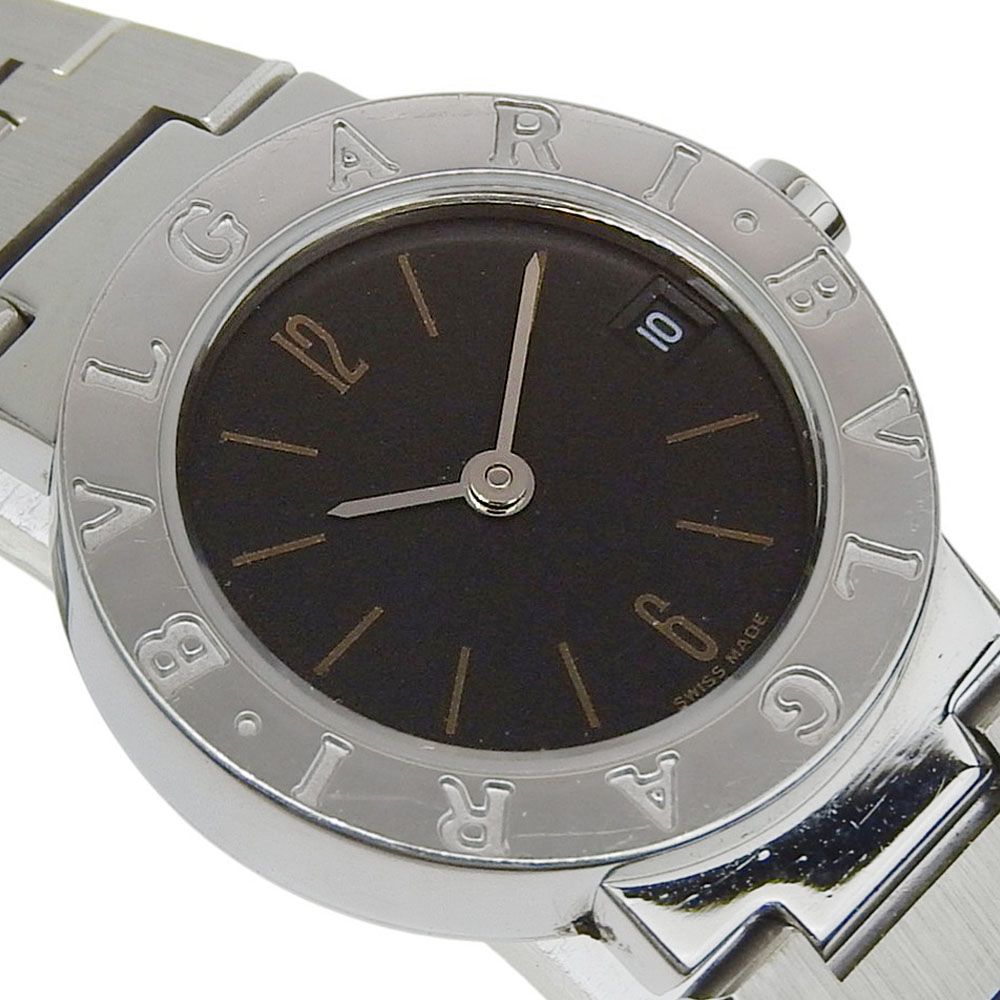 Bvlgari zero One Stainless Steel Silver Kuo Analog Display Black Dial Watch — view 3