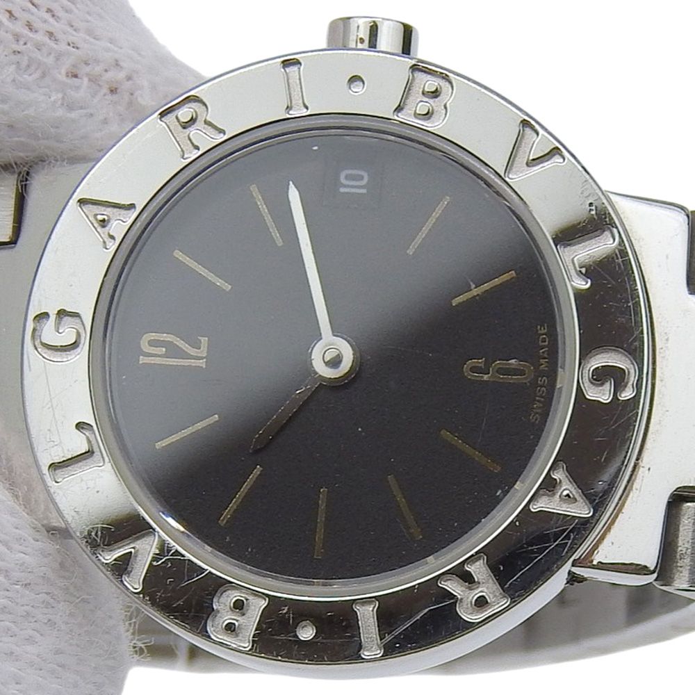 Bvlgari zero One Stainless Steel Silver Kuo Analog Display Black Dial Watch — view 8
