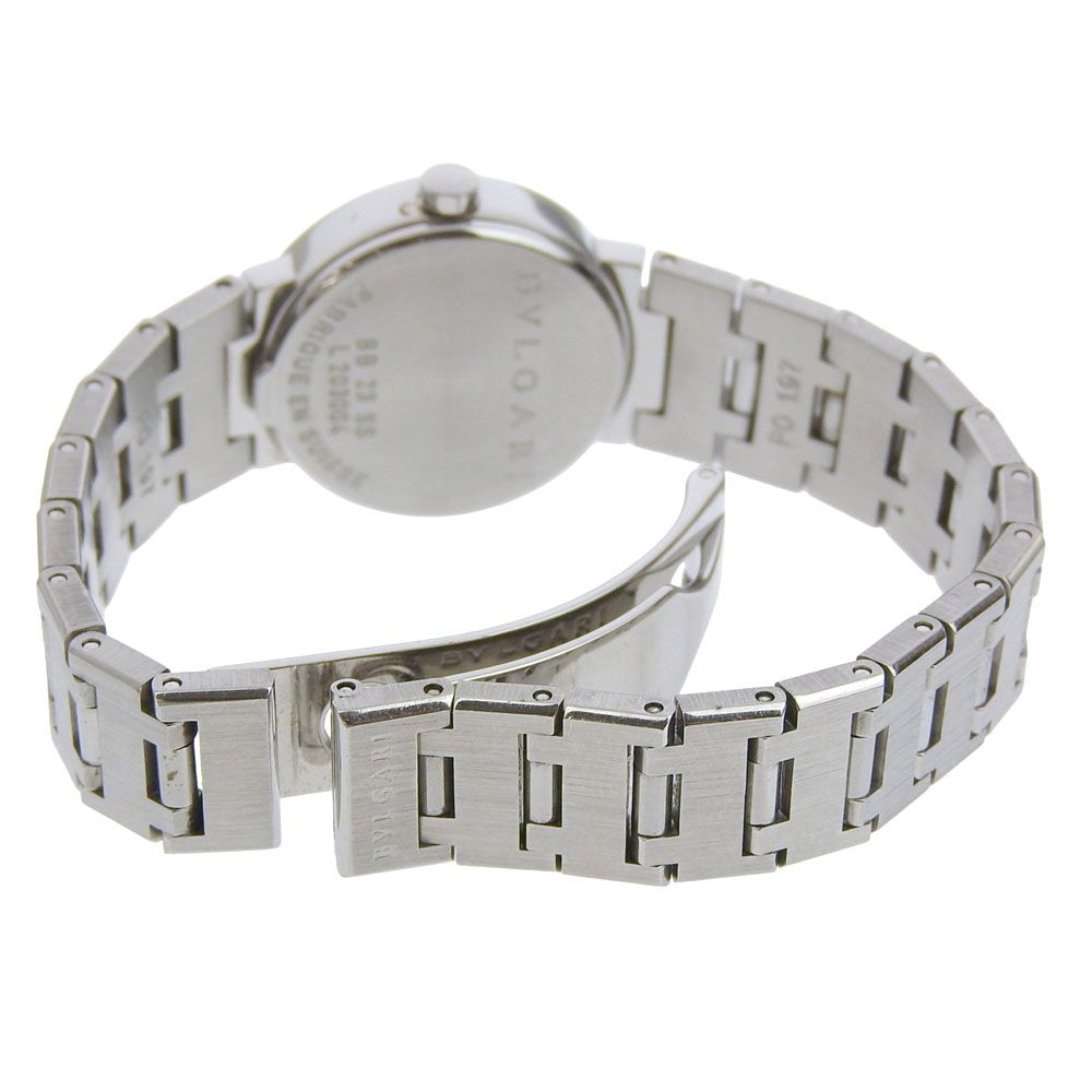 Bvlgari zero One Stainless Steel Silver Kuo Analog Display Black Dial Watch — view 4