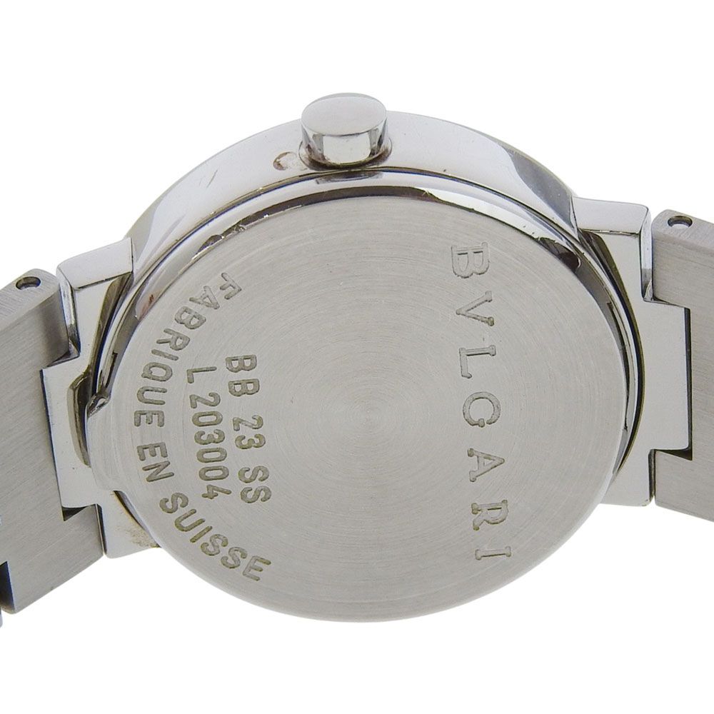 Bvlgari zero One Stainless Steel Silver Kuo Analog Display Black Dial Watch — view 6