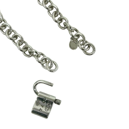 Tiffany & Co Box Vintage Cadena Lock Bracelet 925 Sterling Silver Bangle — view 4